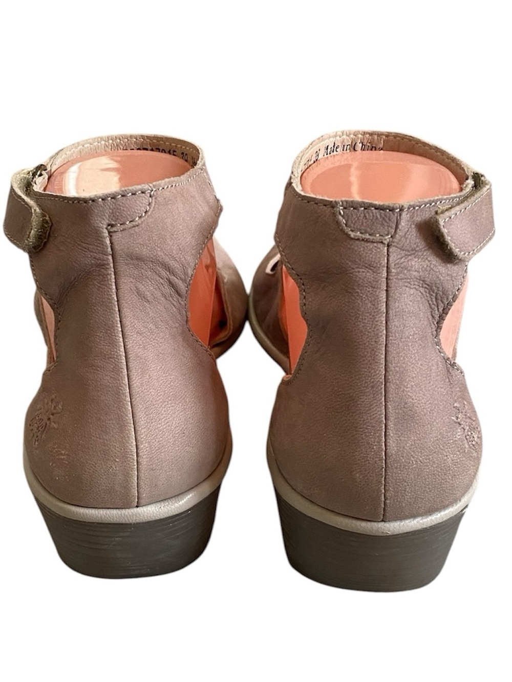 Fly London cupido khaki suede closed toe ankle strap wedge shoes - Picture 2 of 8
